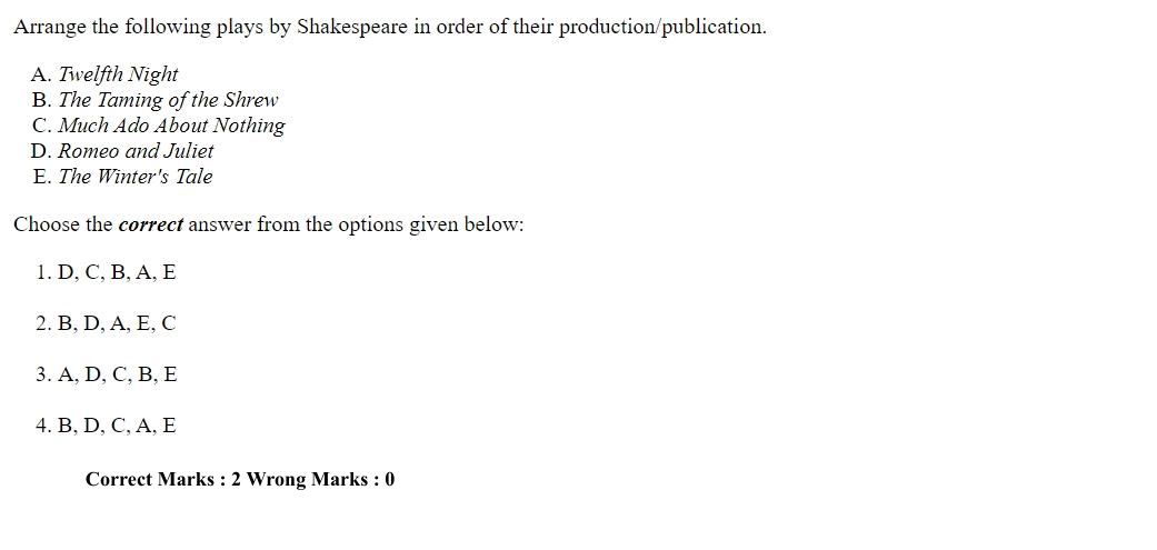 Read the question and choices in the excerpt. Choose A/B/C/D for the first/second/third/fourth option shown.