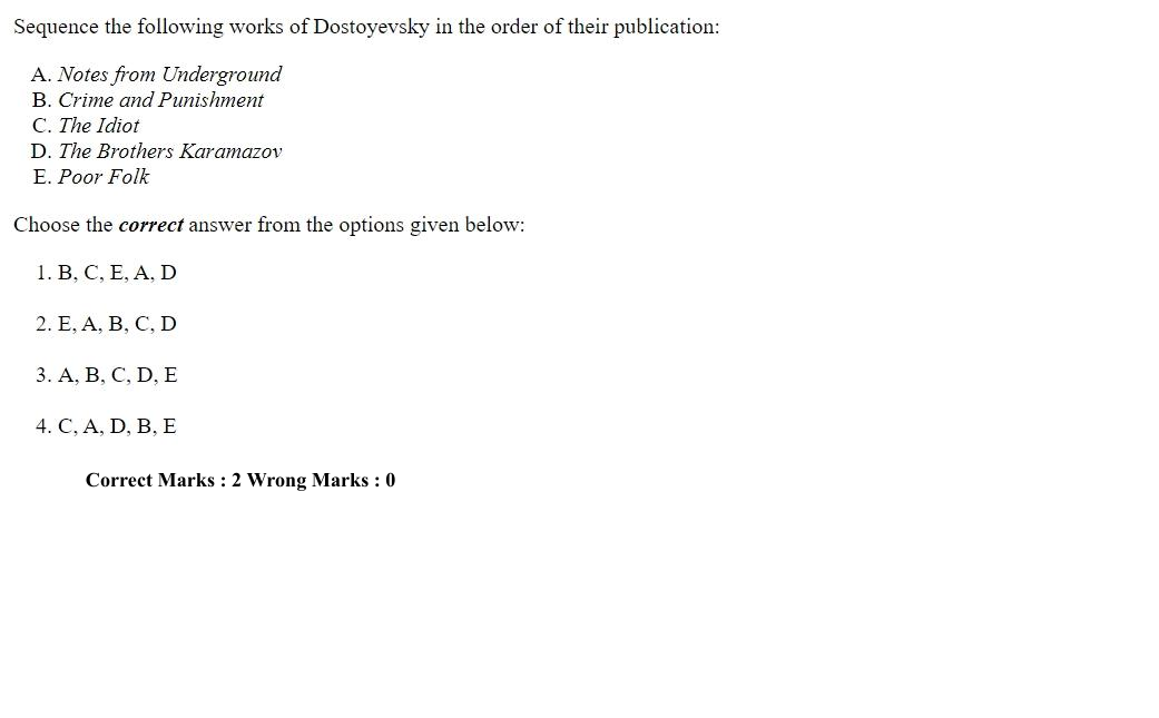 Read the question and choices in the excerpt. Choose A/B/C/D for the first/second/third/fourth option shown.