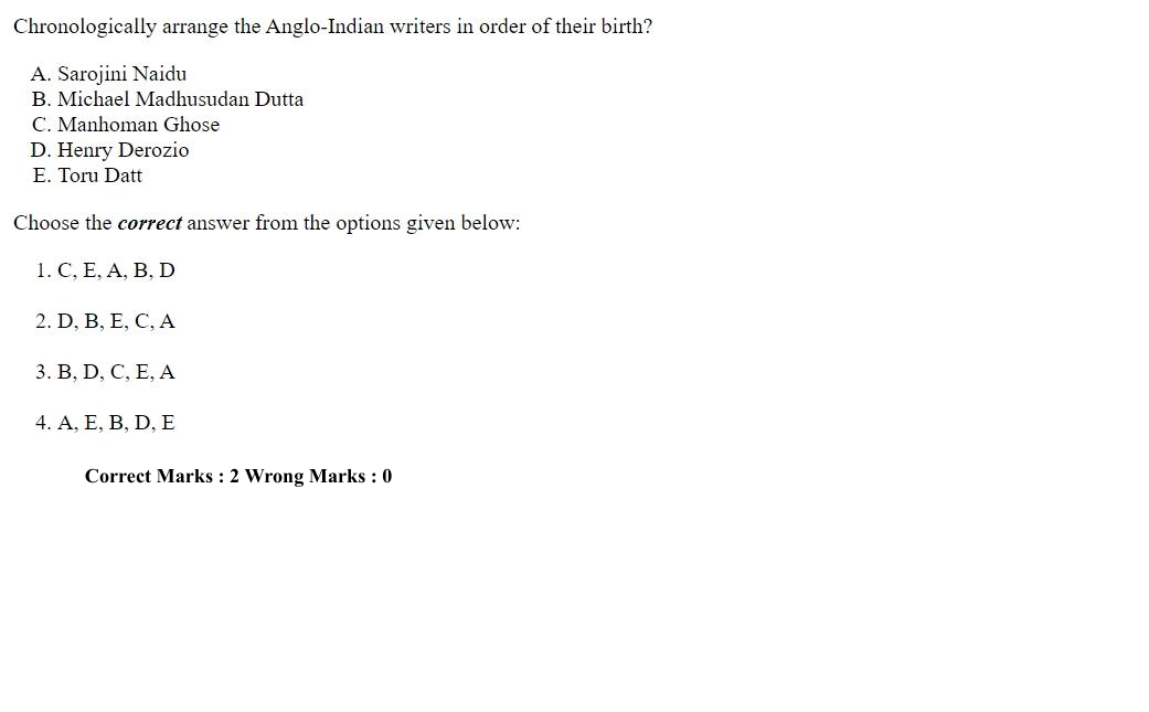 Read the question and choices in the excerpt. Choose A/B/C/D for the first/second/third/fourth option shown.