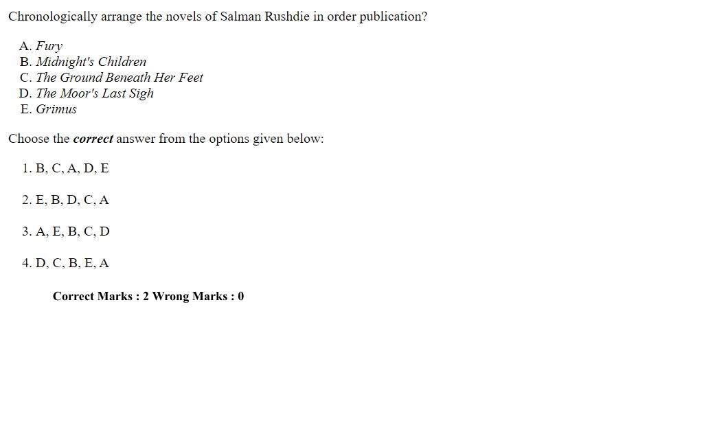 Read the question and choices in the excerpt. Choose A/B/C/D for the first/second/third/fourth option shown.