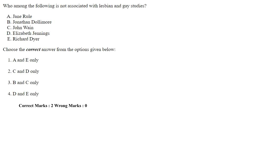 Read the question and choices in the excerpt. Choose A/B/C/D for the first/second/third/fourth option shown.