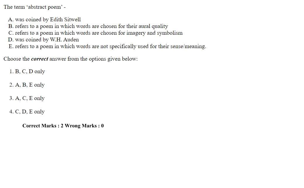 Read the question and choices in the excerpt. Choose A/B/C/D for the first/second/third/fourth option shown.
