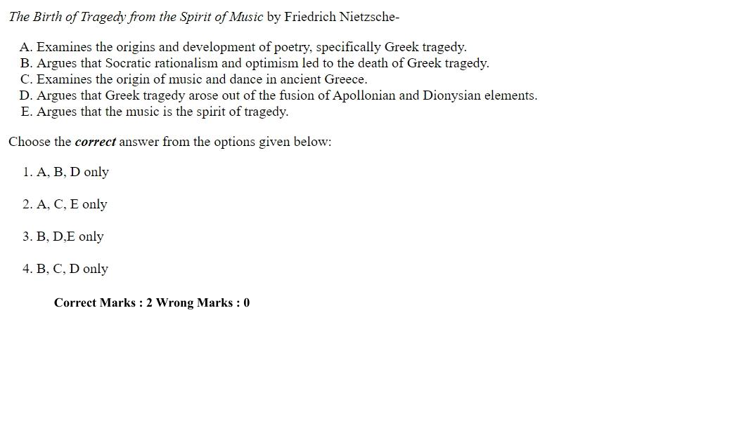 Read the question and choices in the excerpt. Choose A/B/C/D for the first/second/third/fourth option shown.
