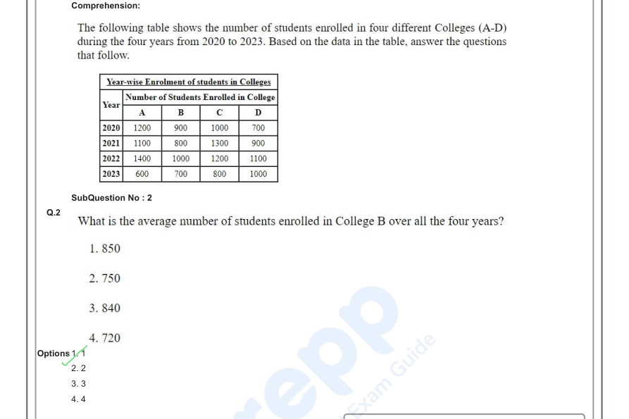 Read the question and choices in the excerpt. Choose A/B/C/D for the first/second/third/fourth option shown.