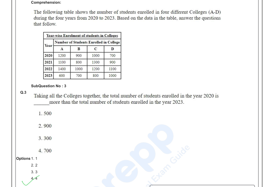 Read the question and choices in the excerpt. Choose A/B/C/D for the first/second/third/fourth option shown.