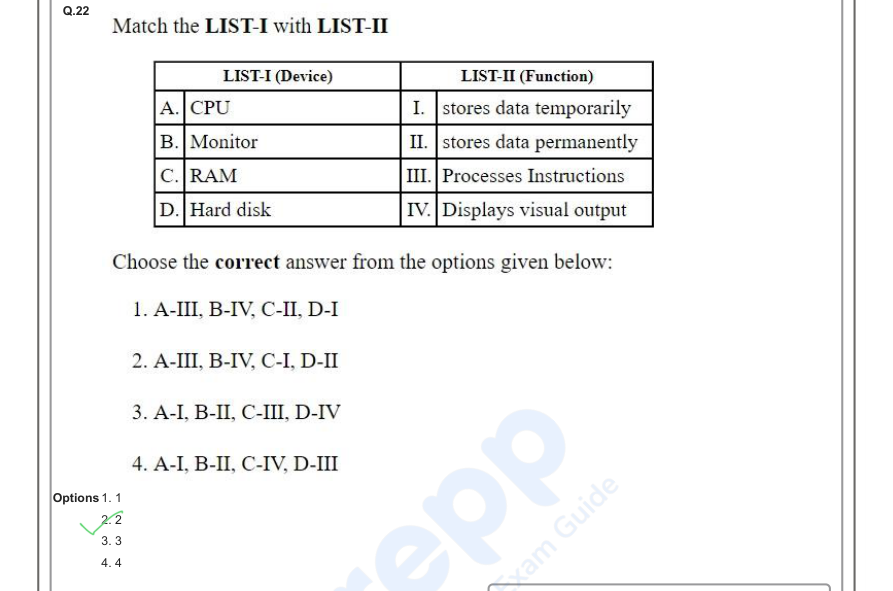 Read the question and choices in the excerpt. Choose A/B/C/D for the first/second/third/fourth option shown.