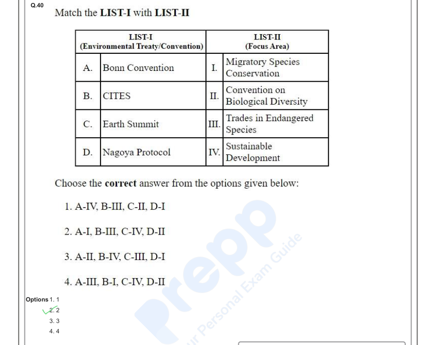 Read the question and choices in the excerpt. Choose A/B/C/D for the first/second/third/fourth option shown.
