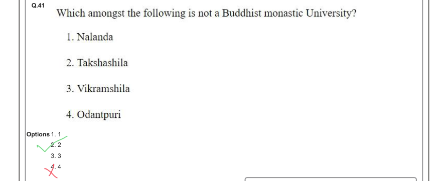 Read the question and choices in the excerpt. Choose A/B/C/D for the first/second/third/fourth option shown.