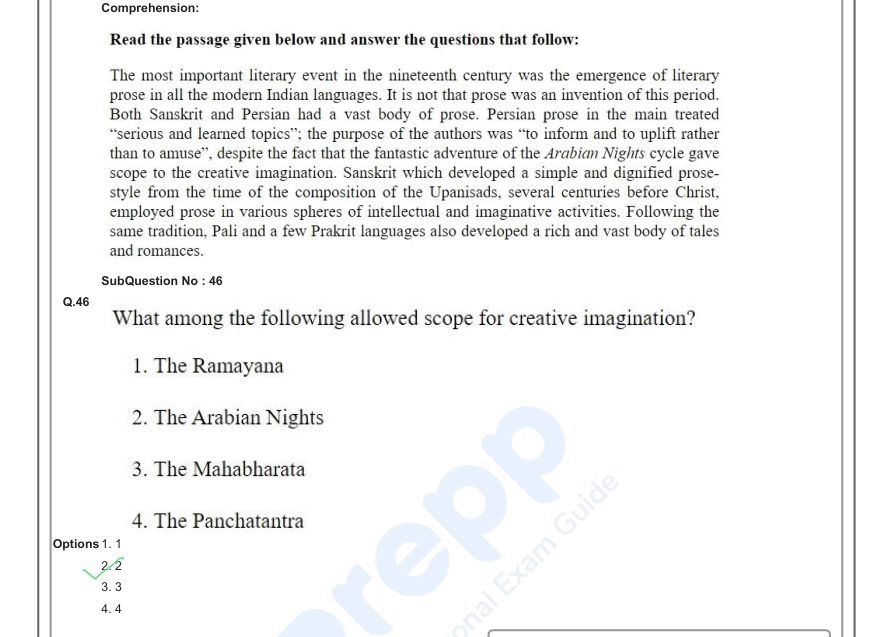 Read the question and choices in the excerpt. Choose A/B/C/D for the first/second/third/fourth option shown.