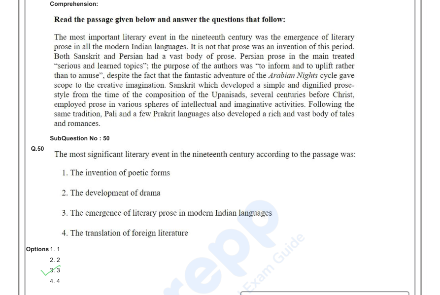 Read the question and choices in the excerpt. Choose A/B/C/D for the first/second/third/fourth option shown.