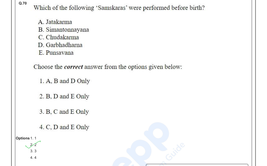 Read the question and choices in the excerpt. Choose A/B/C/D for the first/second/third/fourth option shown.