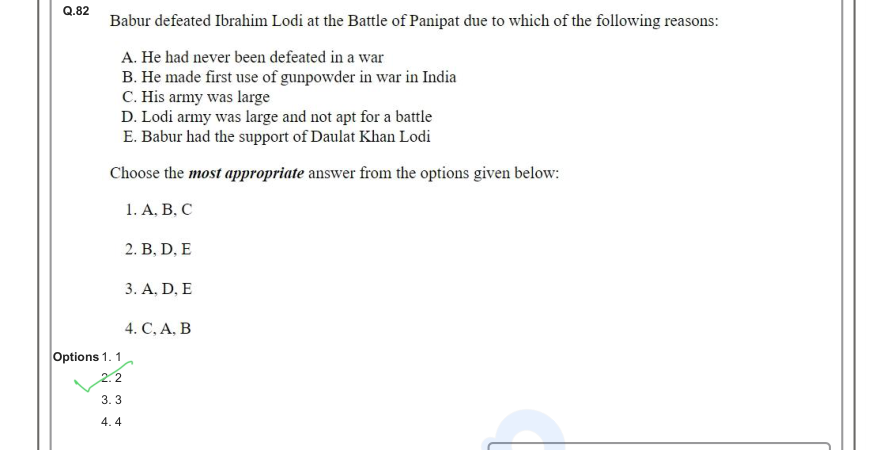 Read the question and choices in the excerpt. Choose A/B/C/D for the first/second/third/fourth option shown.