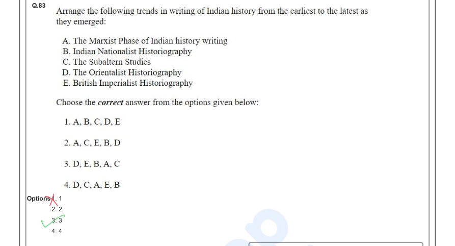 Read the question and choices in the excerpt. Choose A/B/C/D for the first/second/third/fourth option shown.