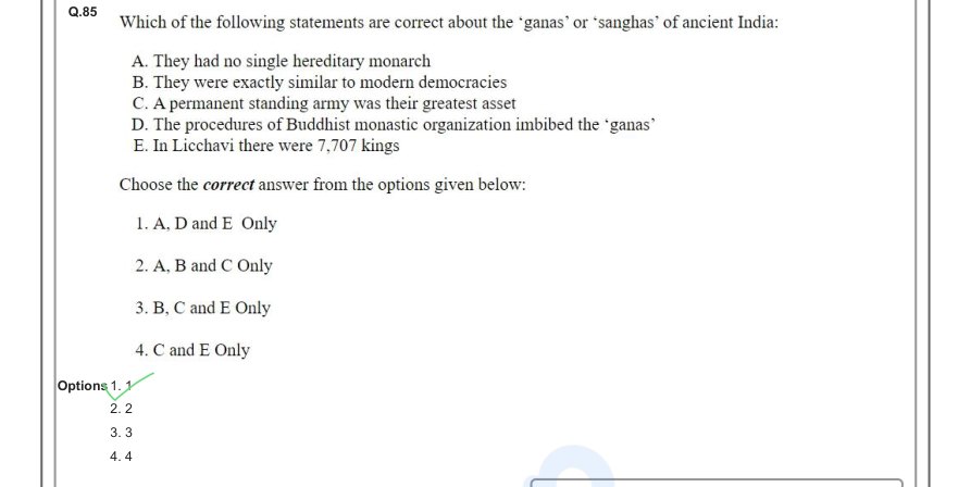 Read the question and choices in the excerpt. Choose A/B/C/D for the first/second/third/fourth option shown.