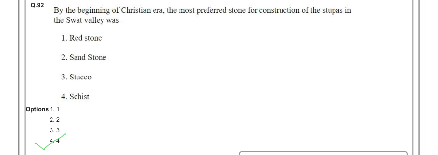 Read the question and choices in the excerpt. Choose A/B/C/D for the first/second/third/fourth option shown.