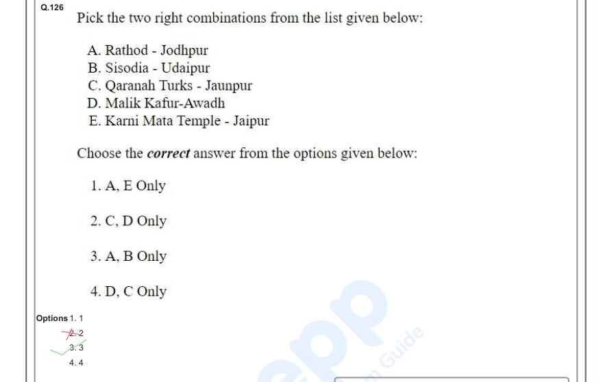 Read the question and choices in the excerpt. Choose A/B/C/D for the first/second/third/fourth option shown.