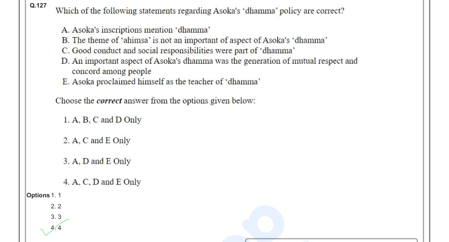 Read the question and choices in the excerpt. Choose A/B/C/D for the first/second/third/fourth option shown.