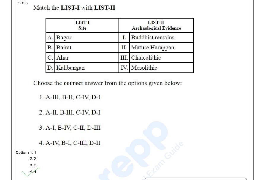 Read the question and choices in the excerpt. Choose A/B/C/D for the first/second/third/fourth option shown.
