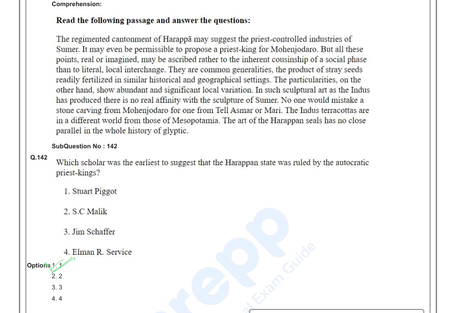Read the question and choices in the excerpt. Choose A/B/C/D for the first/second/third/fourth option shown.