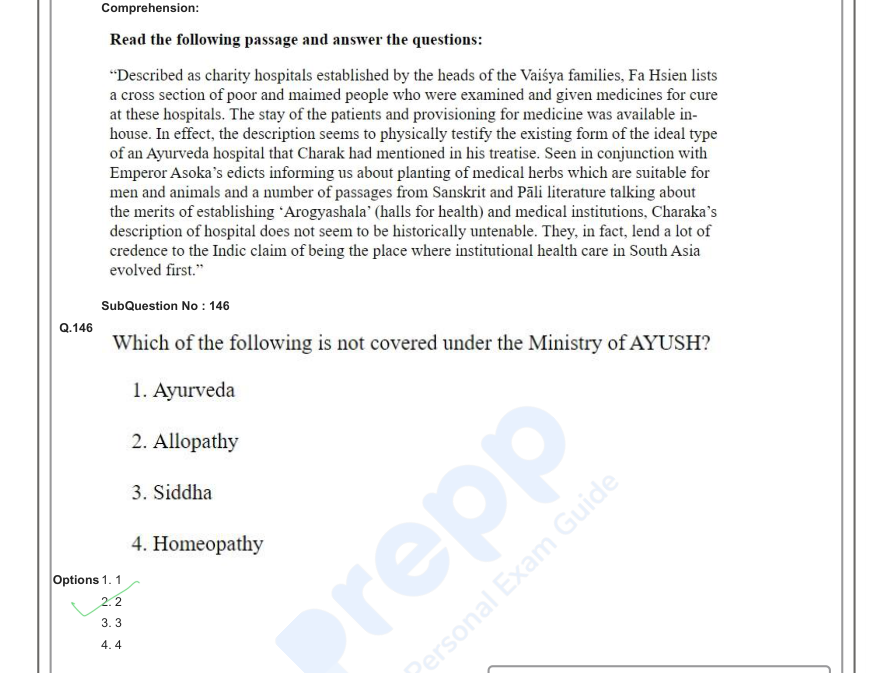 Read the question and choices in the excerpt. Choose A/B/C/D for the first/second/third/fourth option shown.