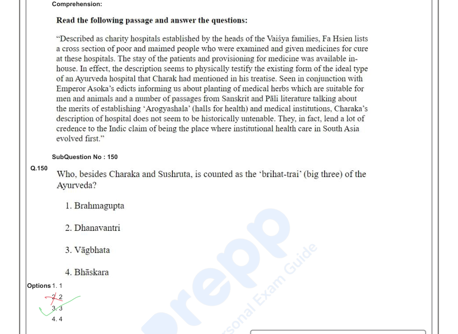 Read the question and choices in the excerpt. Choose A/B/C/D for the first/second/third/fourth option shown.