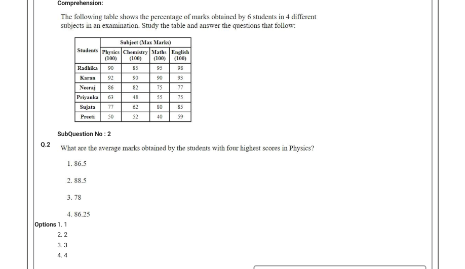 Read the question and choices in the excerpt. Choose A/B/C/D for the first/second/third/fourth option shown.