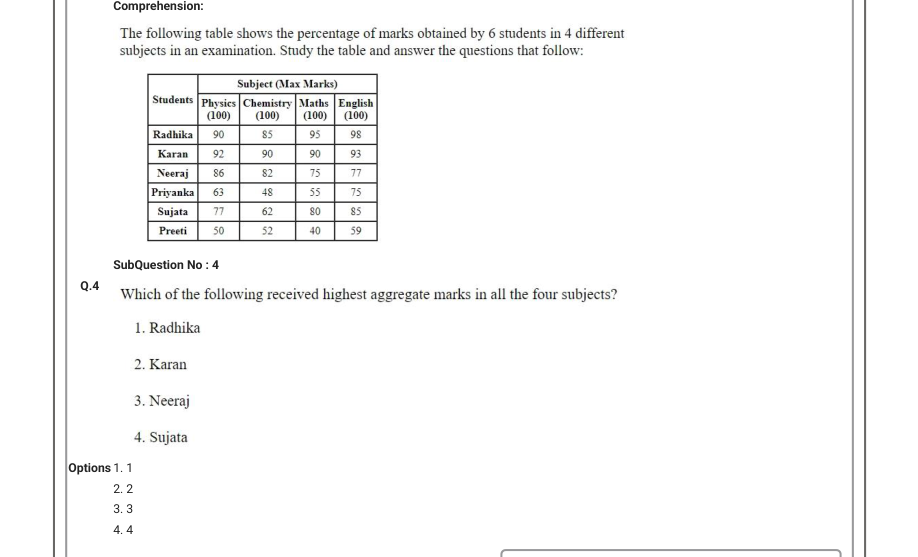 Read the question and choices in the excerpt. Choose A/B/C/D for the first/second/third/fourth option shown.