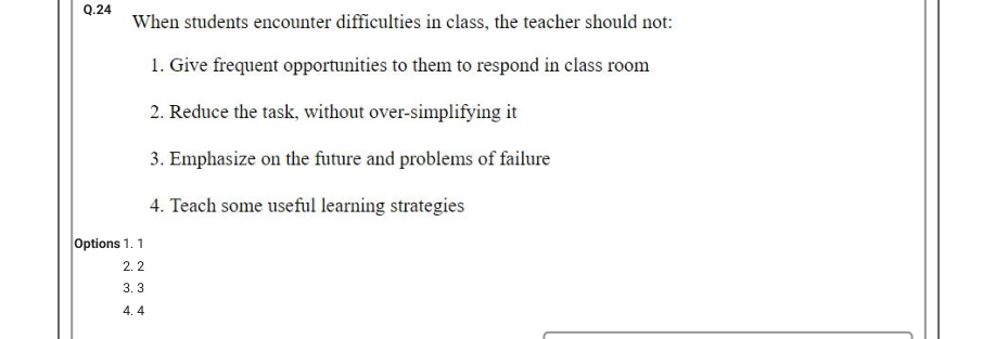 Read the question and choices in the excerpt. Choose A/B/C/D for the first/second/third/fourth option shown.