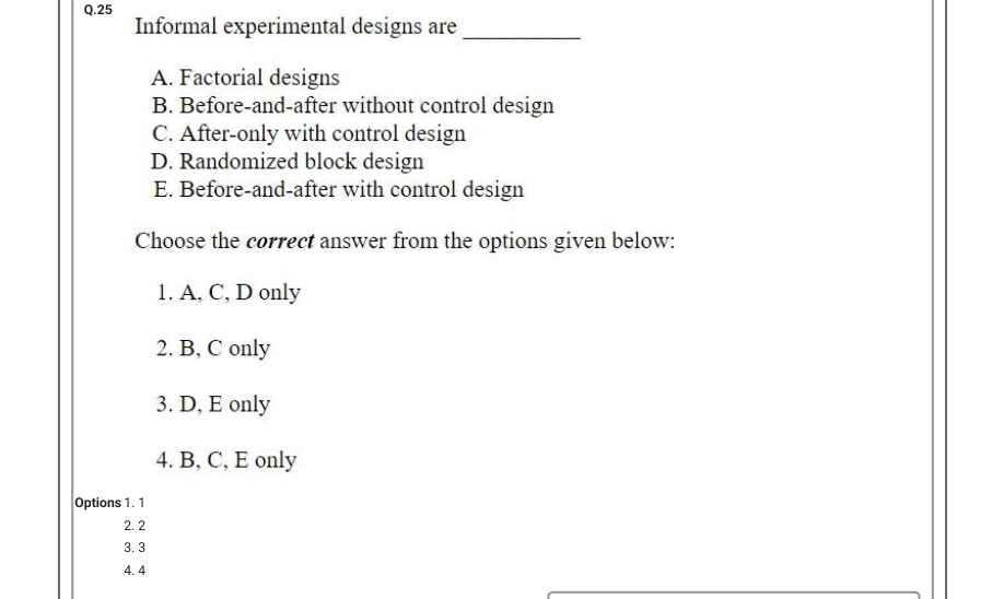 Read the question and choices in the excerpt. Choose A/B/C/D for the first/second/third/fourth option shown.