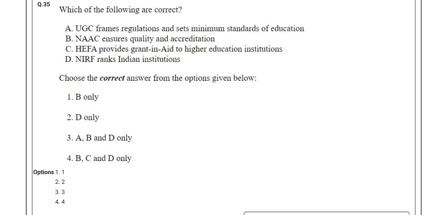 Read the question and choices in the excerpt. Choose A/B/C/D for the first/second/third/fourth option shown.