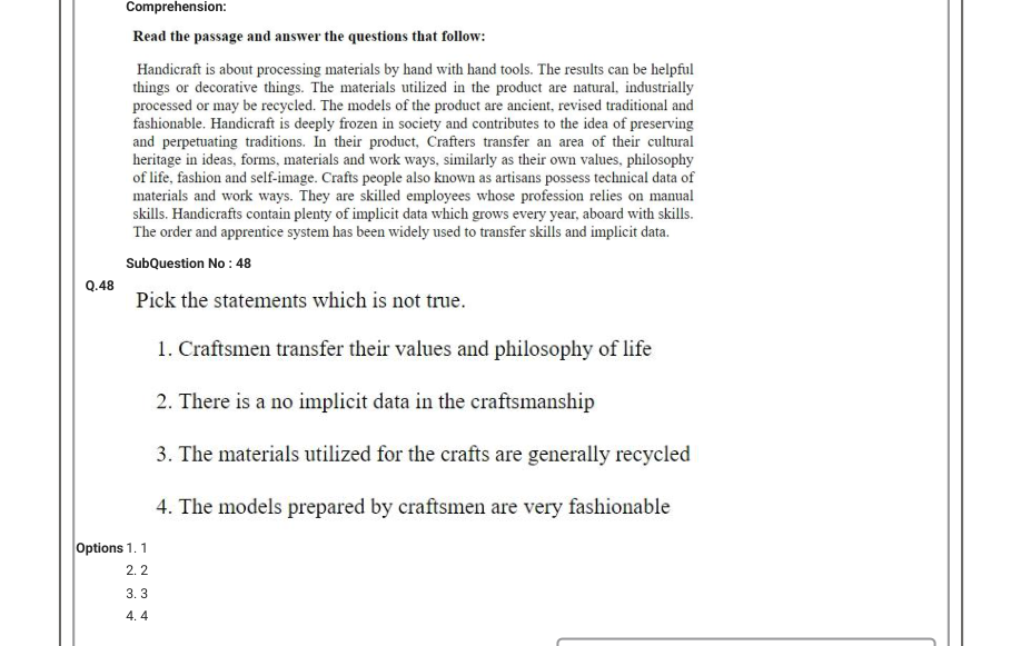 Read the question and choices in the excerpt. Choose A/B/C/D for the first/second/third/fourth option shown.