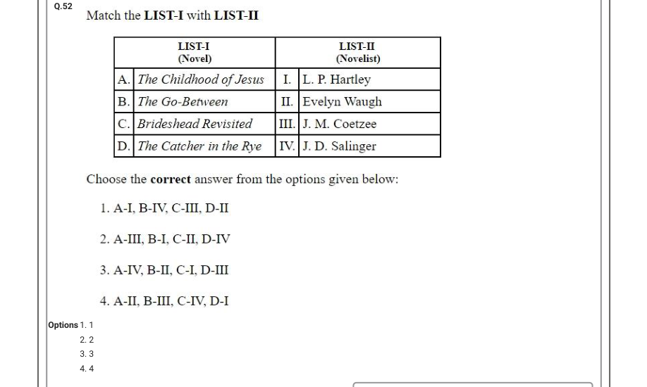 Read the question and choices in the excerpt. Choose A/B/C/D for the first/second/third/fourth option shown.