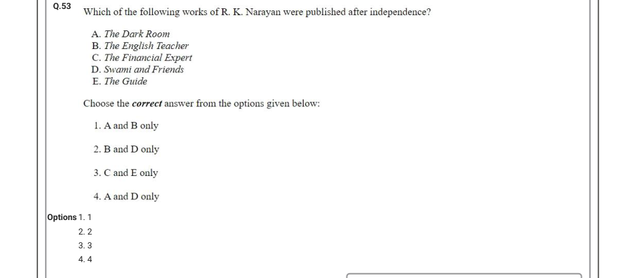 Read the question and choices in the excerpt. Choose A/B/C/D for the first/second/third/fourth option shown.