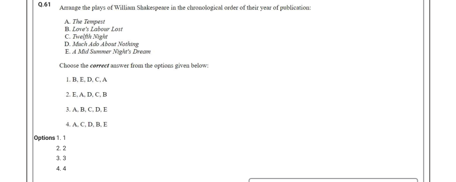 Read the question and choices in the excerpt. Choose A/B/C/D for the first/second/third/fourth option shown.
