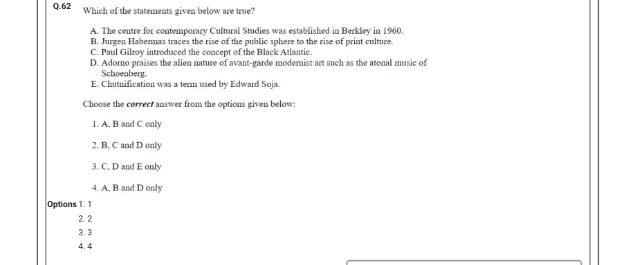 Read the question and choices in the excerpt. Choose A/B/C/D for the first/second/third/fourth option shown.