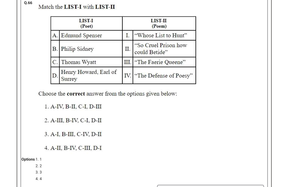 Read the question and choices in the excerpt. Choose A/B/C/D for the first/second/third/fourth option shown.