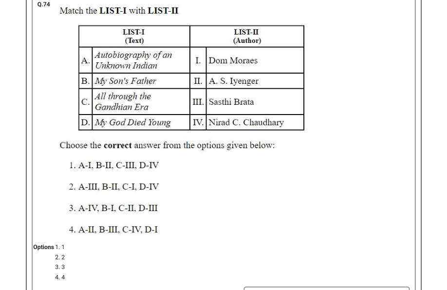 Read the question and choices in the excerpt. Choose A/B/C/D for the first/second/third/fourth option shown.