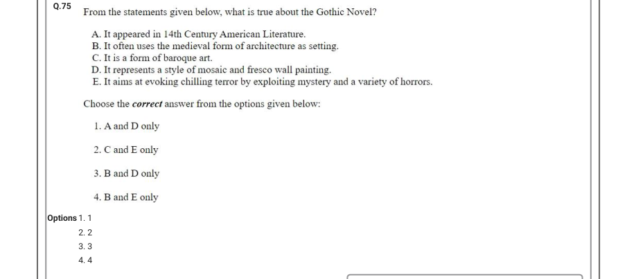 Read the question and choices in the excerpt. Choose A/B/C/D for the first/second/third/fourth option shown.