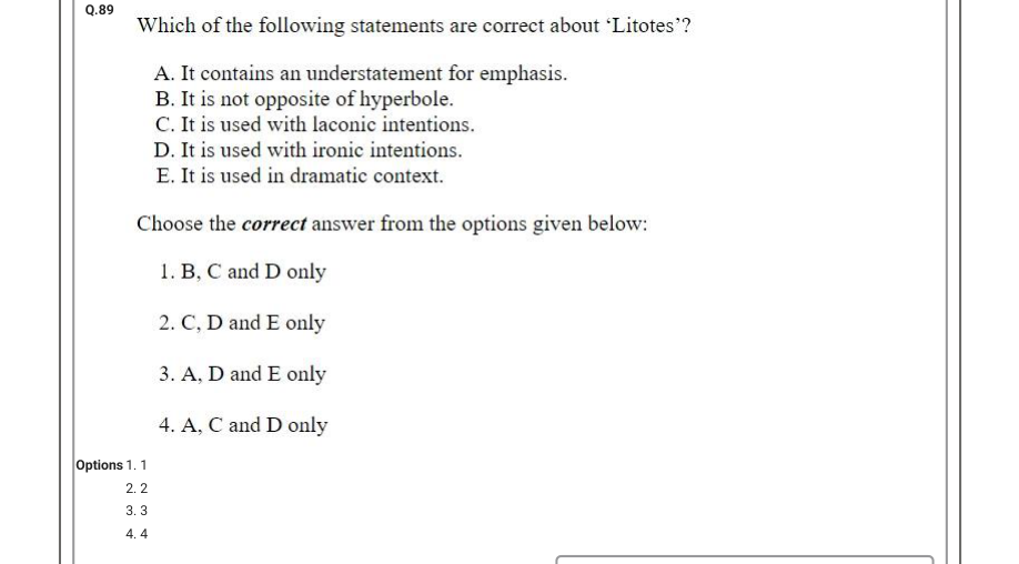 Read the question and choices in the excerpt. Choose A/B/C/D for the first/second/third/fourth option shown.