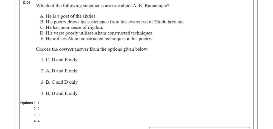 Read the question and choices in the excerpt. Choose A/B/C/D for the first/second/third/fourth option shown.