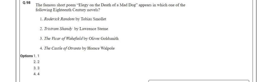 Read the question and choices in the excerpt. Choose A/B/C/D for the first/second/third/fourth option shown.