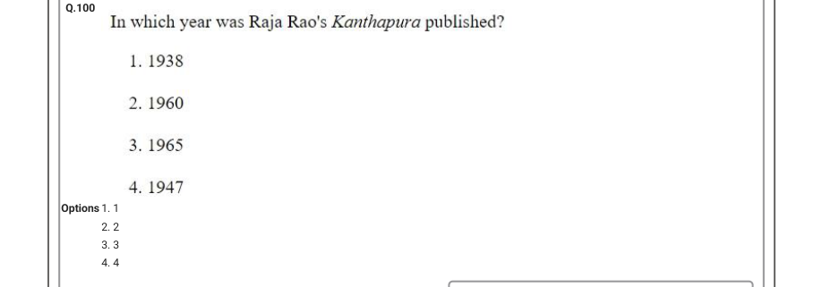 Read the question and choices in the excerpt. Choose A/B/C/D for the first/second/third/fourth option shown.