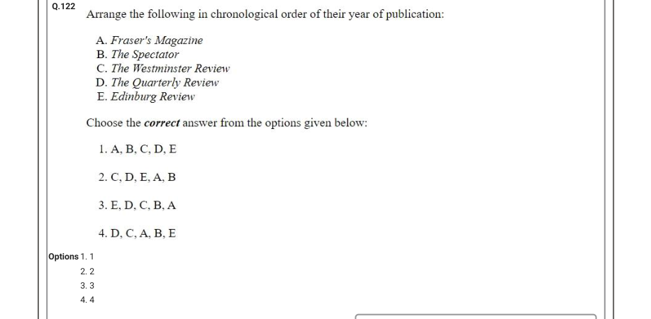 Read the question and choices in the excerpt. Choose A/B/C/D for the first/second/third/fourth option shown.