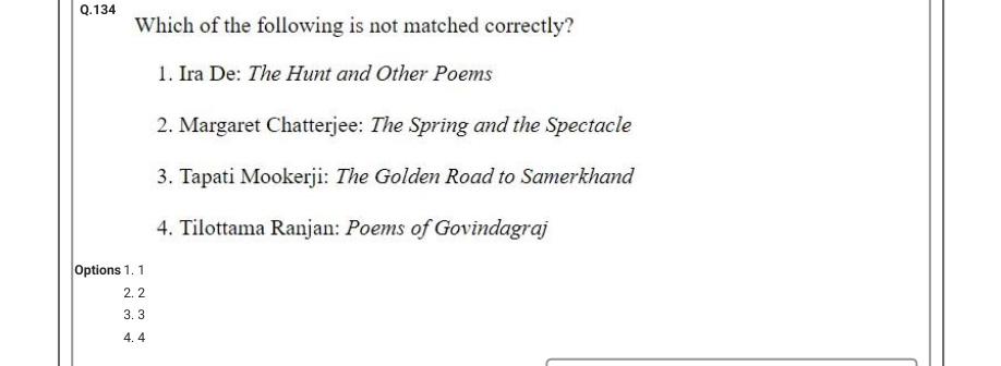 Read the question and choices in the excerpt. Choose A/B/C/D for the first/second/third/fourth option shown.