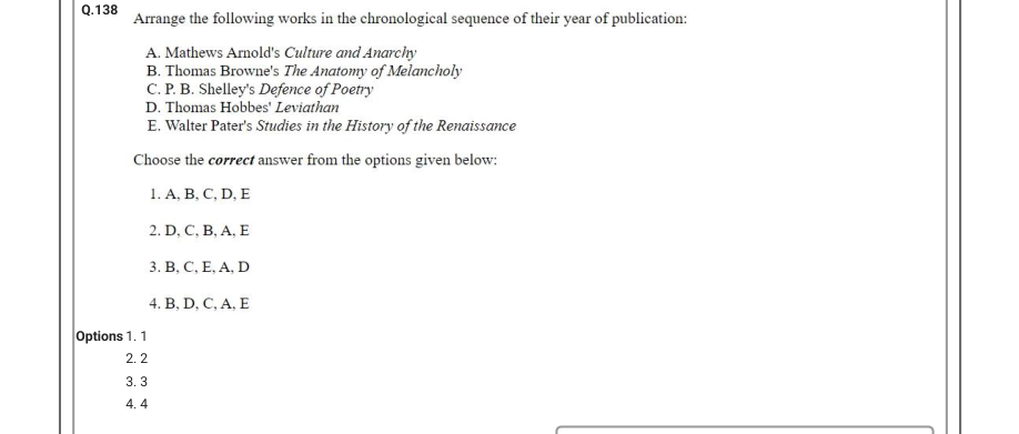 Read the question and choices in the excerpt. Choose A/B/C/D for the first/second/third/fourth option shown.