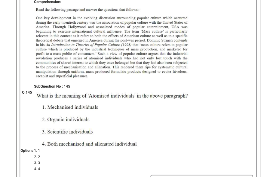 Read the question and choices in the excerpt. Choose A/B/C/D for the first/second/third/fourth option shown.