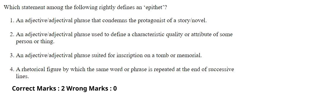 Read the question and choices in the excerpt. Choose A/B/C/D for the first/second/third/fourth option shown.