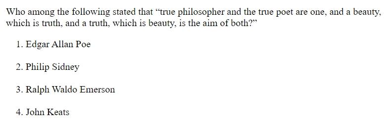 Read the question and choices in the excerpt. Choose A/B/C/D for the first/second/third/fourth option shown.