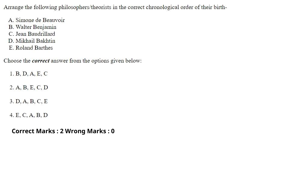 Read the question and choices in the excerpt. Choose A/B/C/D for the first/second/third/fourth option shown.