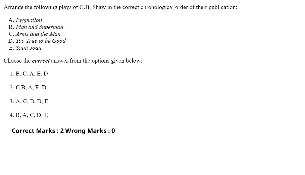 Read the question and choices in the excerpt. Choose A/B/C/D for the first/second/third/fourth option shown.
